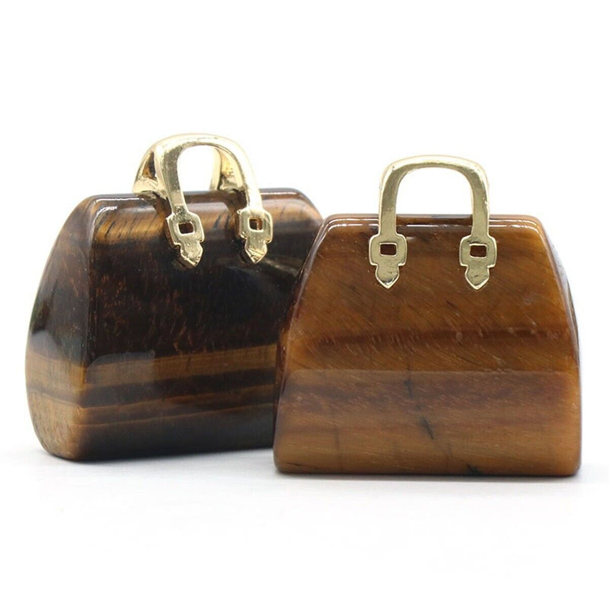Pandantive 2.5 cm din piatra naturala Ametist, in forma de geanta - Accesorii din piatra pentru realizarea de bijuterii, cercei, colier
