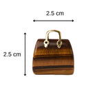 Pandantive 2.5 cm din piatra naturala Ametist, in forma de geanta - Accesorii din piatra pentru realizarea de bijuterii, cercei, colier