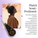 Pandantiv orgonic cu Turmalina Neagra in forma de Lacrima - Pentru purificare emotionala - Absorba Energie Negativa