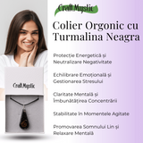 Pandantiv orgonic cu Turmalina Neagra in forma de Lacrima - Pentru purificare emotionala - Absorba Energie Negativa