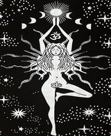 Panza Sacra pentru altar magic - Design Triple Goddess Natraj - Vrajitorie Tarot Wiccani Spiritualitate - Copie - Copie
