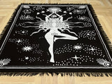 Panza Sacra pentru altar magic - Design Triple Goddess Natraj - Vrajitorie Tarot Wiccani Spiritualitate