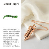 Pendul Cupru Hexagonal cu Filet - Protectie si Claritate Energetica