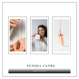 Pendul Cupru Hexagonal cu Filet - Protectie si Claritate Energetica