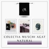 Piatra de Buzunar din Agat Muschi Natural 50-55 mm - Promoveaza Echilibrul și Vindecarea Emoționala