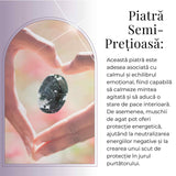 Piatra de Buzunar din Agat Muschi Natural 50-55 mm - Promoveaza Echilibrul și Vindecarea Emoționala