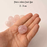 Piatra din Cuart Roz rulat 2-3 cm
