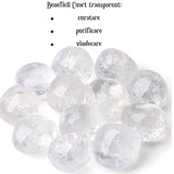 Piatra rulata din Cuart Transparent Natural - Claritate si Energie, 2-3 cm