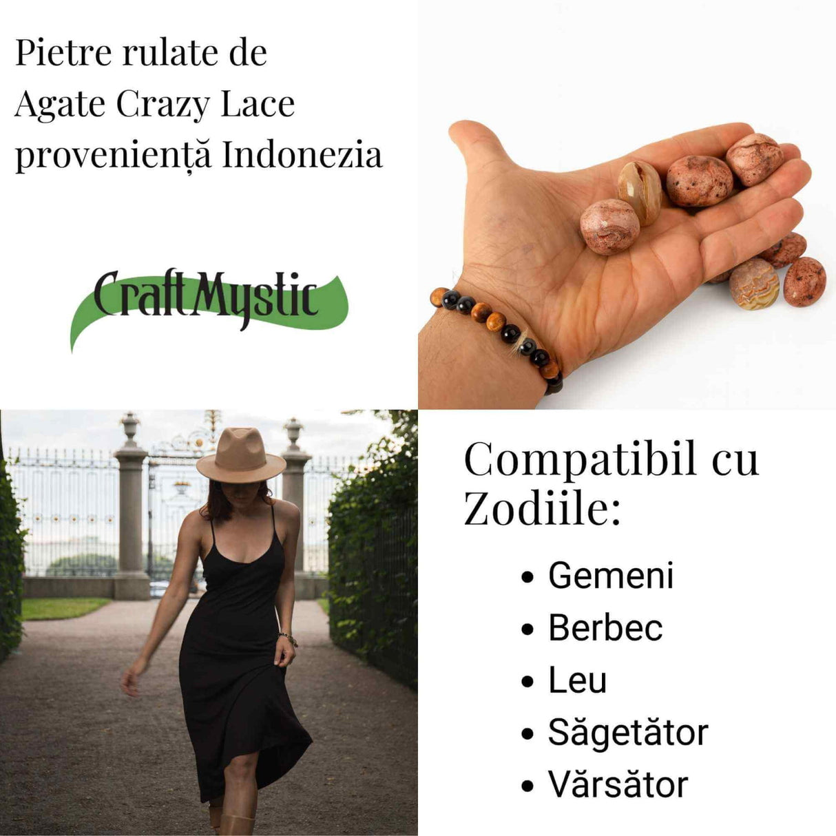 Piatra Naturala Crazy Lace Agate din Indonezia – Vitalitate, Echilibru si Energie Pozitiva