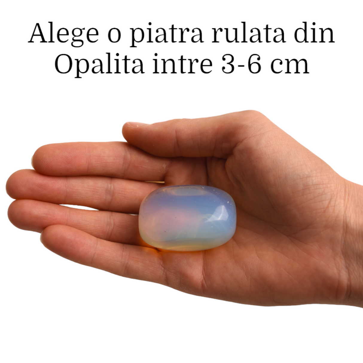 Piatra Opalita Rulata pentru Echilibru și Claritate Mentală 3-4 cm