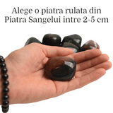 Piatra rulata din Piatra Sangelui natural- Energie și Vitalitate pentru Viața Ta 2-3 cm