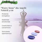 Piatra de Deget Terapeutica Angelit 4 cm - Liniste si Conectare Spirituala