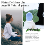 Piatra de Deget Terapeutica Angelit 4 cm - Liniste si Conectare Spirituala