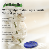 Piatra de Deget Terapeutica Lapis Lazuli 4 cm - Claritate si Liniste