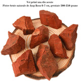 Piatra Bruta Naturala Jasp Rosu - Energie Pozitiva si Echilibru Emotional, Dimensiuni 4-5 cm