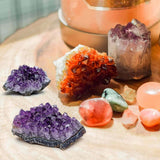 Cluster Ametist Natural din Uruguay, Cristal Unic pentru Meditatie si Echilibrare Energetica, Dimensiuni 5 cm
