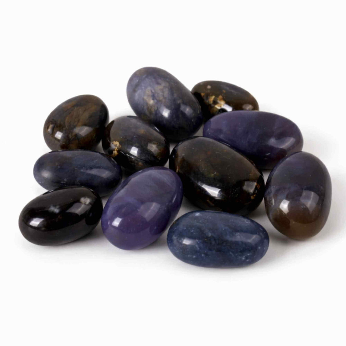 Piatra rulata de Calcedonie mov din Indonezia - pietre rulate pentru liniste interioara si comunicare blanda