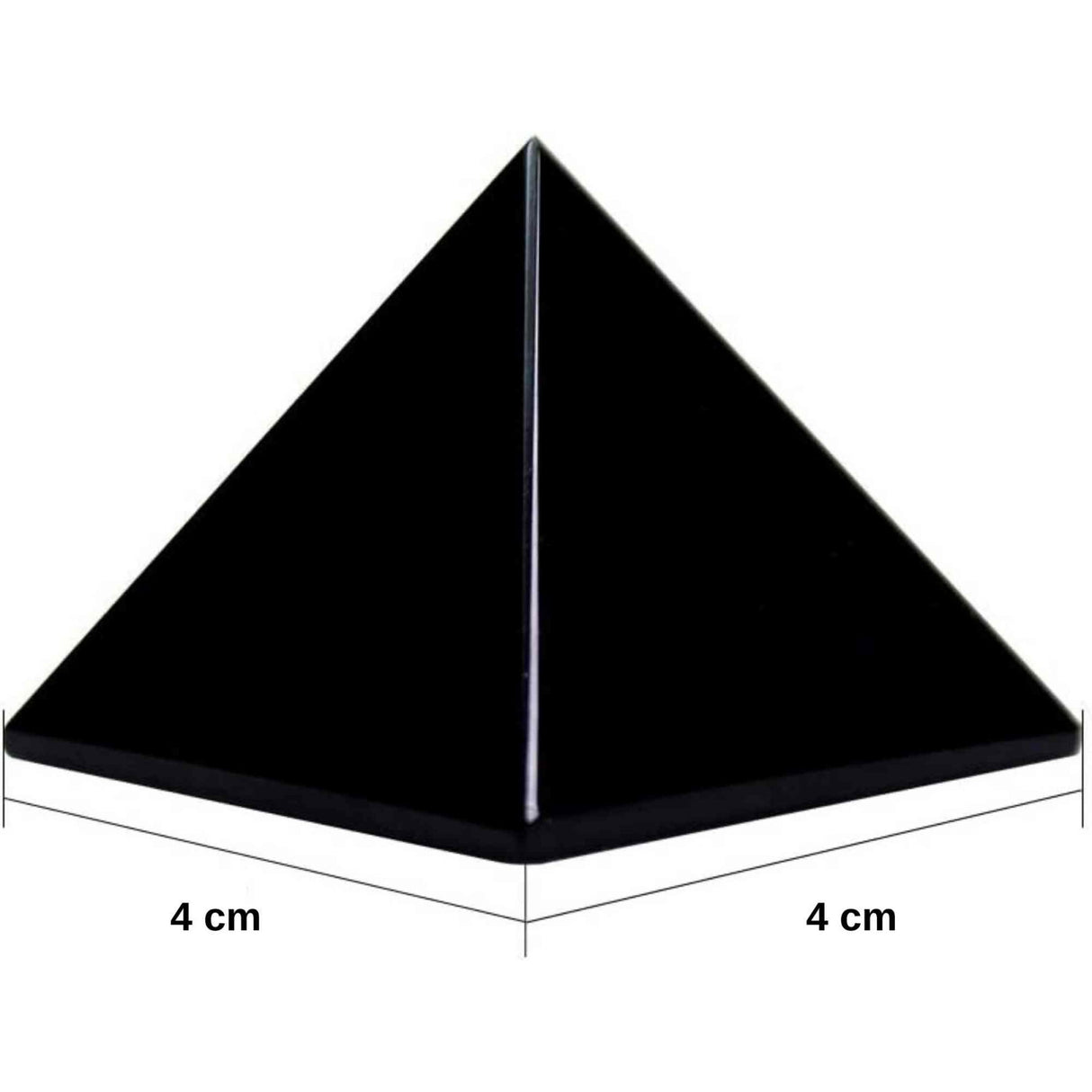 Piramida cristal negru obsidian din piatra semipretioasa naturala 4 cm – pentru protectie, integritate si energie pozitiva