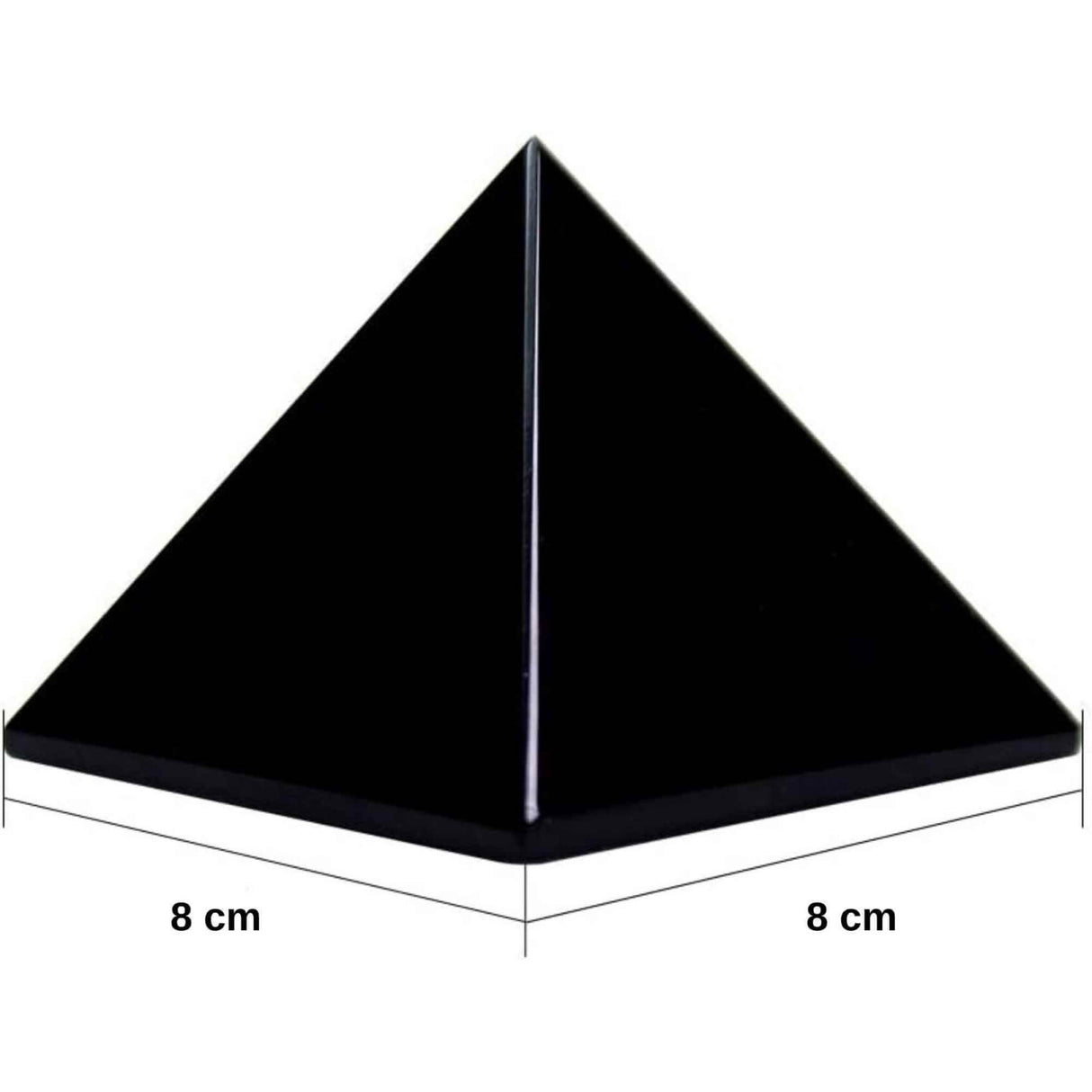 Obsidian Negru in forma de piramida 8 cm - India
