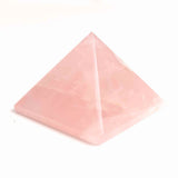 Piramida Cuart Roz Brut Lucrata Manual 5.5x5.5x3 cm - Armonie si Vindecare