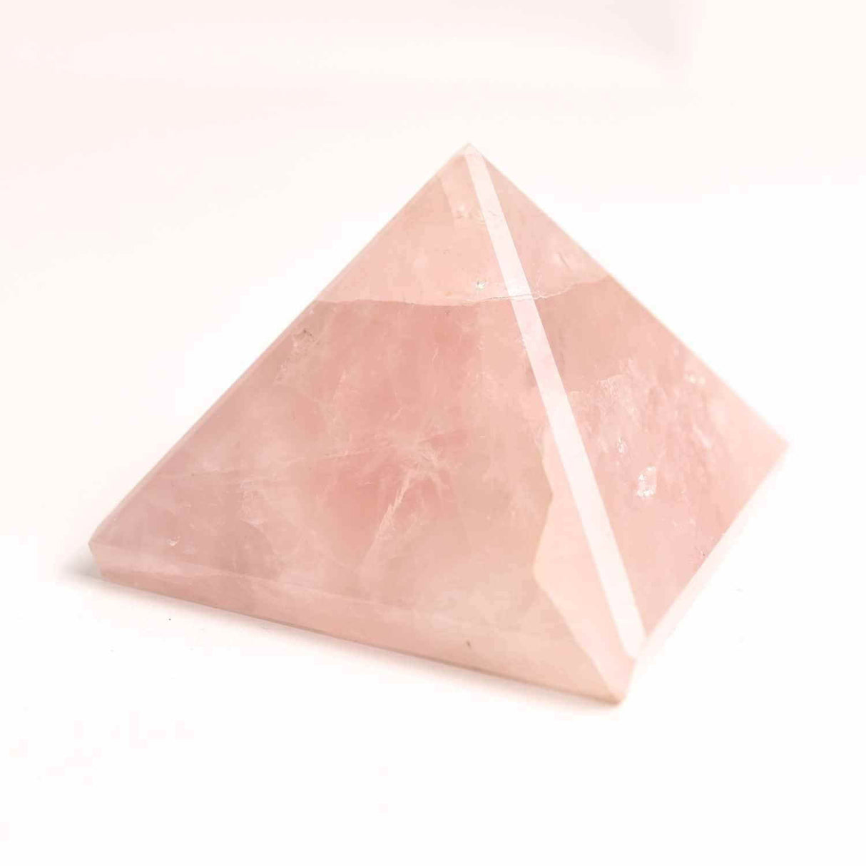 Piramida Cuart Roz Brut Lucrata Manual 5.5x5.5x3 cm - Armonie si Vindecare