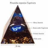 Piramida de Energie Orgonica 6 cm cu Cristale de Vindecare specifice Zodiei Berbec pentru Relaxare, Meditatie si Ornament