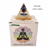 Piramida de Energie Orgonica 6 cm cu Cristale de Vindecare specifice Zodiei Berbec pentru Relaxare, Meditatie si Ornament