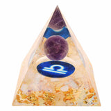 Piramida de Energie Orgonica 6 cm cu Cristale de Vindecare specifice Zodiei Berbec pentru Relaxare, Meditatie si Ornament