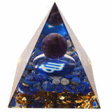 Piramida de Energie Orgonica 6 cm cu Cristale de Vindecare specifice Zodiei Berbec pentru Relaxare, Meditatie si Ornament