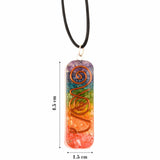 Set Piramida Orgonica 6.5 cm si Colier 7 Chakre -  Piramida Orgonica pentru Vindecare Energetica - Protectie EMF