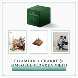 Piramida Orgonica 7 Chakre cu Floarea Vietii - Energie si Armonie