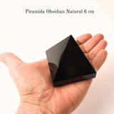 Piramida de Obsidian Natural, 60 mm - Protectie si Purificare Energetica