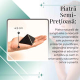 Piramida Sculptata Manual 6x6x5 cm din Shungit Natural