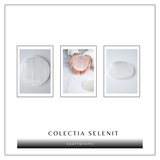Disc Rotund din Selenit Natural 12cm - Placa Floarea Vietii pentru Purificare si Armonie Energetica