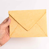 Plic din hartie vintage de bumbac 13x18 cm - Eleganta si rafinament