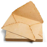 Plic din hartie vintage de bumbac 13x18 cm - Eleganta si rafinament
