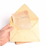 Plic din hartie vintage de bumbac 13x18 cm - Eleganta si rafinament