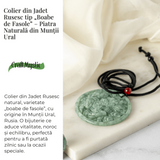 Colier din jadit rusesc natural cu dragon protectiv - talisman de forta si echilibru