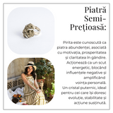 Inel ajustabil pentru abundenta - Pirita naturala pentru succes si protectie energetica