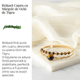 Protectie si Claritate Mentala - Bratara din Ochi de Tigru Natural