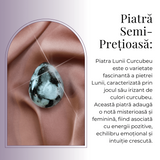 Ou Handmade de 50mm din Piatra Naturală de Piatra Lunii Curcubeu