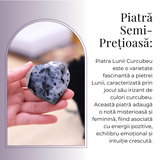 Inima Sculptata Manual de 50mm din Piatra Lunii Curcubeu Naturala