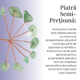 Ramurica Creativă DIY cu Pietre Naturale de Aventurin Verde (9 Pietricele)