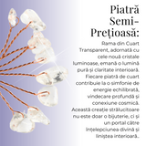 Ramurica DIY din Pietre Naturale Cuart Transparent (9 Pietricele)