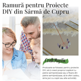 Ramurica Creativa DIY cu Pietre Naturale Fluorit (9 Pietricele)