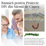 Ramurica Creativa DIY cu Pietre Naturale Jasp Rosu (9 Pietricele)
