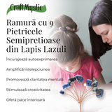 Ramurica DIY din Pietre Naturale Lapis Lazuli (9 Pietricele)