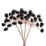 Ramurica DIY cu Pietre Naturale de Obsidian (9 Pietricele)