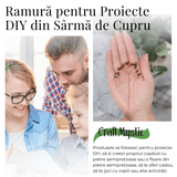 Ramurica Decorativă DIY cu Pietre Naturale Ochi de Tigru (9 Pietricele)