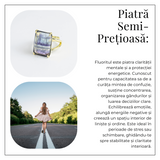 Claritate si Protectie - Inel cu Fluorit Natural si Energie Mentala